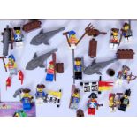 LEGO 1980's: A collection of 14x vintage 1980's Lego Minifigures - all Pirate themed,