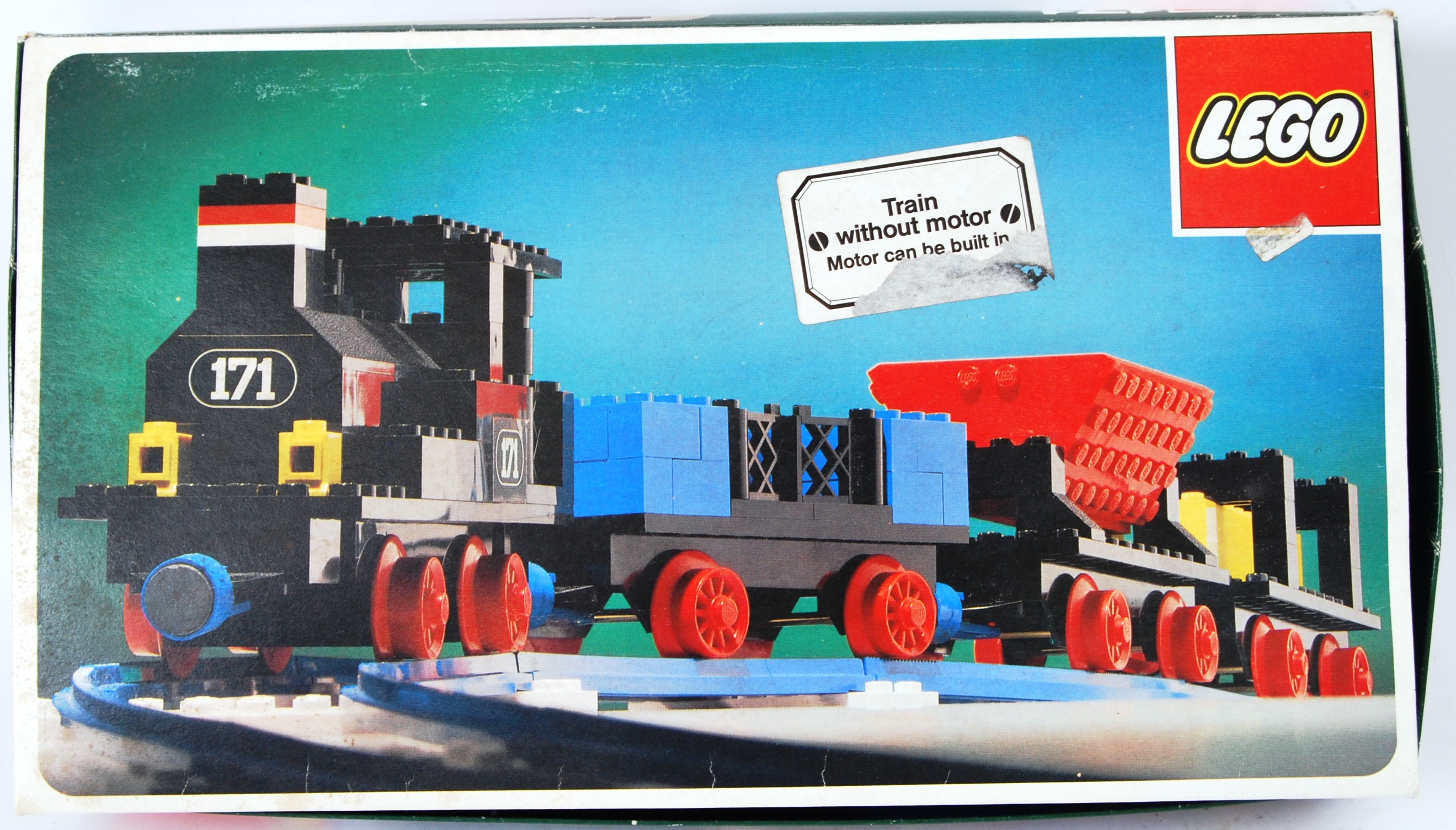 LEGO TRAIN: A vintage 1970's Lego 171 Trainset. Within the original box. Contents unchecked.