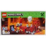 MINECRAFT: A Lego Minecraft set 21122 The Nether Fortress. Sealed, unused.