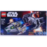 STAR WARS: An original Lego Star Wars set 75150 Vader's TIE Advanced Vs A-Wing Starfighter.