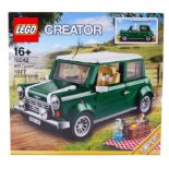 LEGO CREATOR: Lego Creator boxed set 10242 ' Mini Cooper '. Factory sealed, unopened. As new.