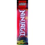 LEGO NINJAGO: An original shop advertising display Lego Ninjago fabric wall banner.