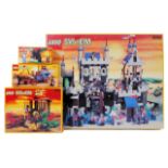 LEGO KNIGHTS: A collection of 4x vintage original Lego Knights EMPTY boxes - 6090, 6056,