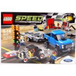 LEGO SPEED CHAMPIONS: A Lego Speed Champions set 75875 Ford F150 Raptor & Model A Hot Rod.