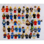 MINIFIGURES; A collection of 50x assorted Lego minifigures to include City, vintage, Star Wars,