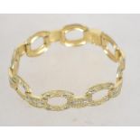 A Theodore Fahrner Art Deco 925 silver vermeil bracelet.