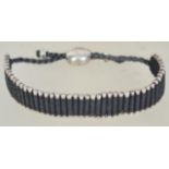 A hallmarked 925 silver Links of London cord friendship bracelet. Hallmarked Edinburgh.