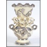 A 19th century lustered embellished vase