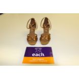 Strictly Come Dancing shoes - copper satin shoes signed by Karen Clifton-Hauer