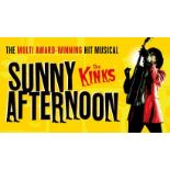 Two top tier tickets to Olivier Award winning Best Musical of 2015, Sunny Afternoon