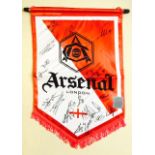 Arsenal 2009/2010 season First Team Squad signed pennant