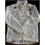 Signed Canterbury England Rugby Anthem track jacket signed by Ben and Tom Youngs - February 2016