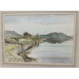 Harold Wilfred Sayer ARWS RE (1913-1993), 'Still evening at Bullo Pill', signed watercolour, 35.5