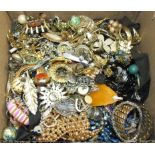 A large quantity of costume jewellery.