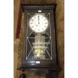 The Gledhill-Brook Time Recorders Ltd oak-cased clock, 88cm high, (clock only).