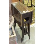 A small inlaid walnut Sutherland-style drop-leaf table, 67 x 45cm open, 47cm high.