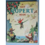 A New Rupert Book (1945), annual, price clipped, 'Belongs to' written in, original picture wraps,