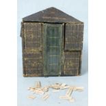 'The Child's Bookcase', a cloth-covered miniature bookcase containing Vols I-IV of The Library of