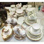 Two Colclough part tea sets, other tea ware and ceramics.