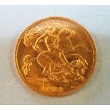 A 1913 half-sovereign.