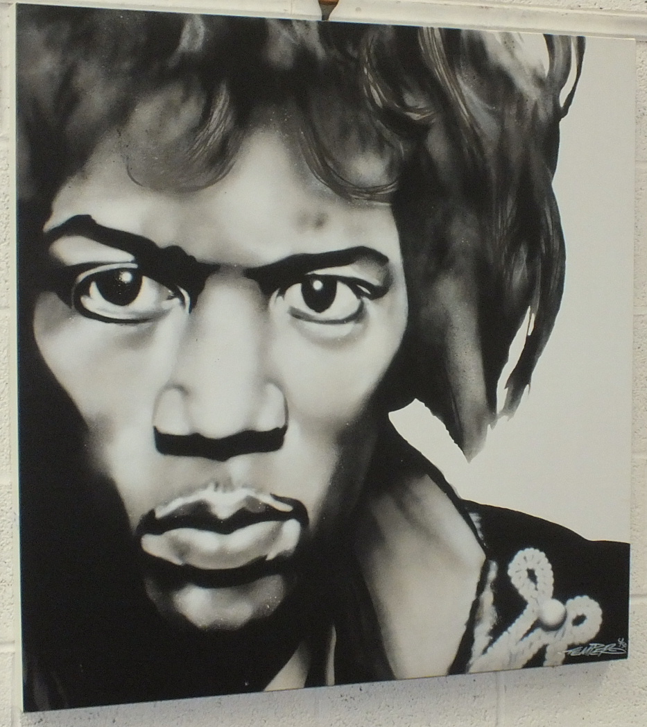 After Temper (Aaron Bird) (b.1972) JIMMY HENDRIX Photographic screen print, ltd edn 5/50.