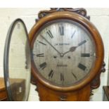 James Rattray, Dundee, an interesting wall mounted regulator clock, the circular 35.5cm silvered