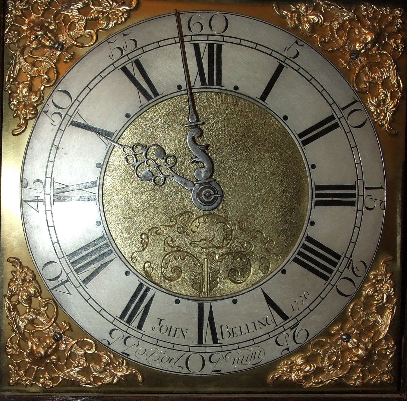 John Belling, Bodmyn, a late-18th century oak long case clock.