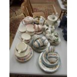 A large quantity of part tea sets, including Royal Staffordshire, Royal Albert, etc.