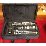 A modern Rosetti clarinet in carrying case.