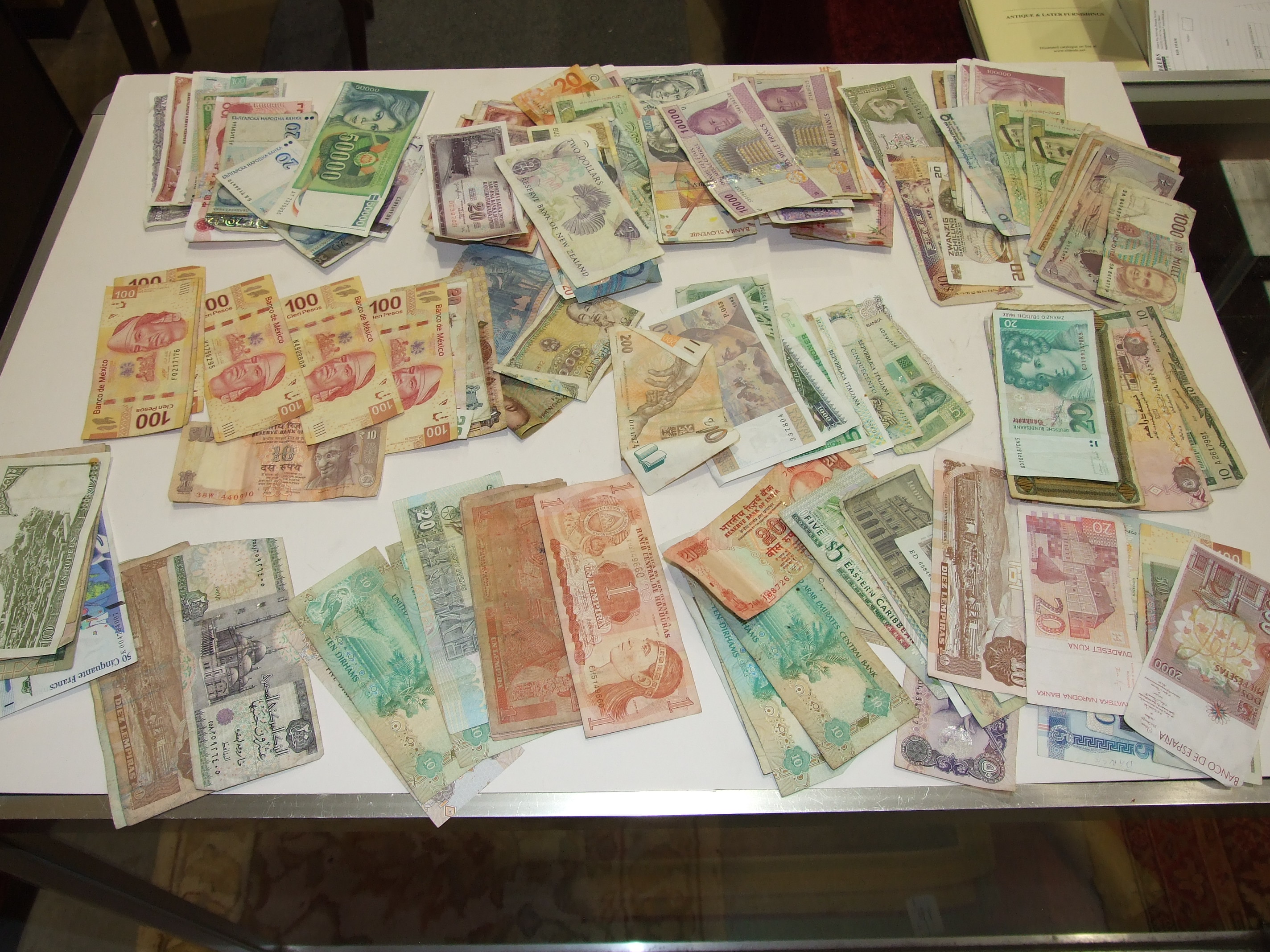 A collection of various foreign bank notes. - Image 2 of 2