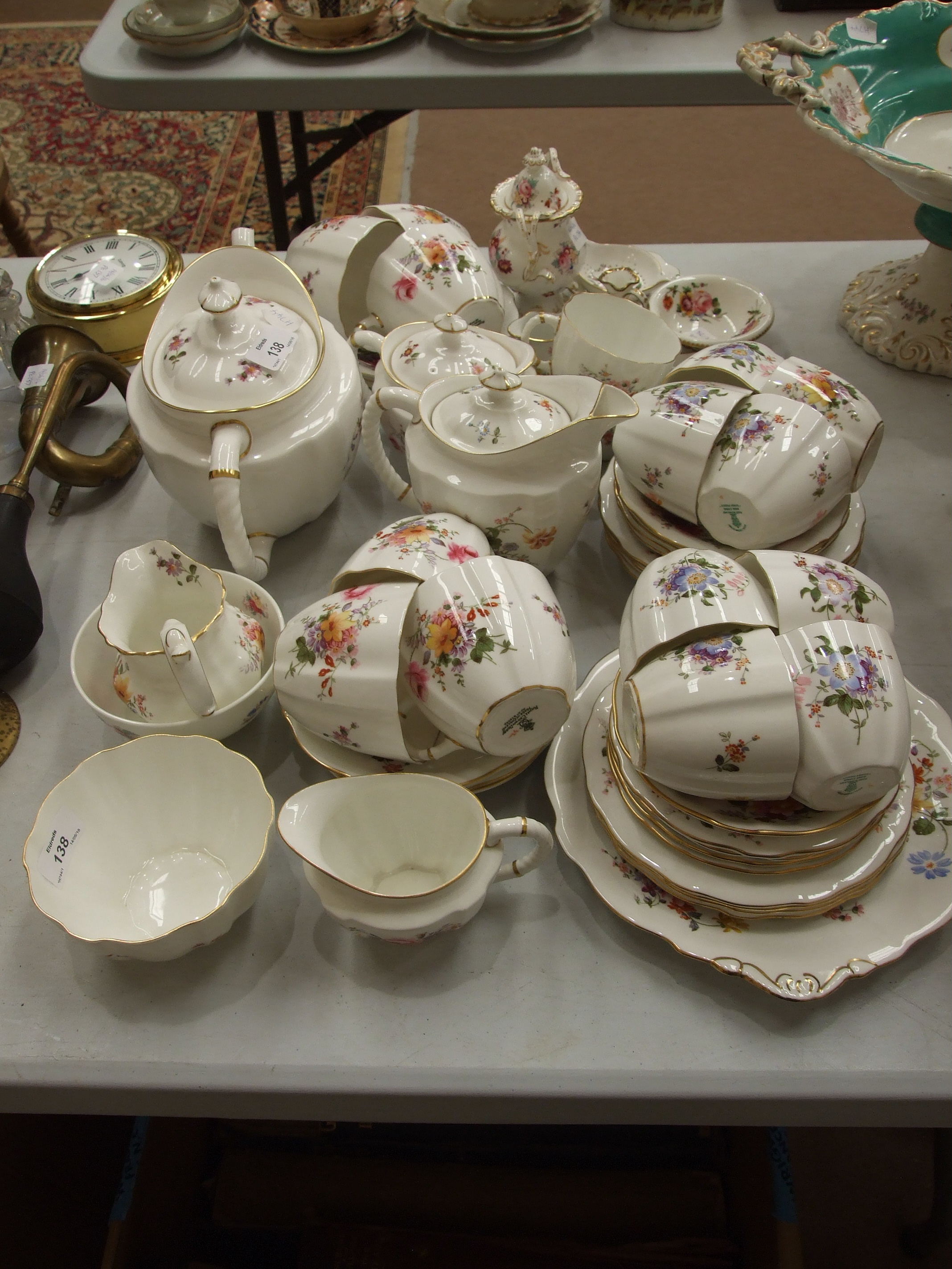 Approximately 50 pieces of Royal Crown Derby 'Derby Posies' decorated teaware and other ceramics.