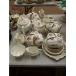 Approximately 50 pieces of Royal Crown Derby 'Derby Posies' decorated teaware and other ceramics.