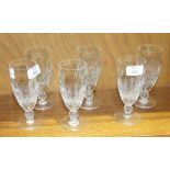 A set of six Waterford Crystal "Colleen" champagne flutes, (6).