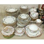 Approximately fifty pieces of Minton 'Princess' decorated dinnerware, a Minton part tea set