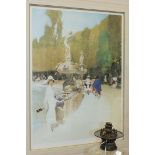 After Sir William Russell Flint, 'A Florentine Masquerade', a limited edition coloured print, 70.5 x