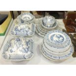 Thirty pieces of Furnivals 'Old Chelsea' decorated dinnerware and other ceramics.