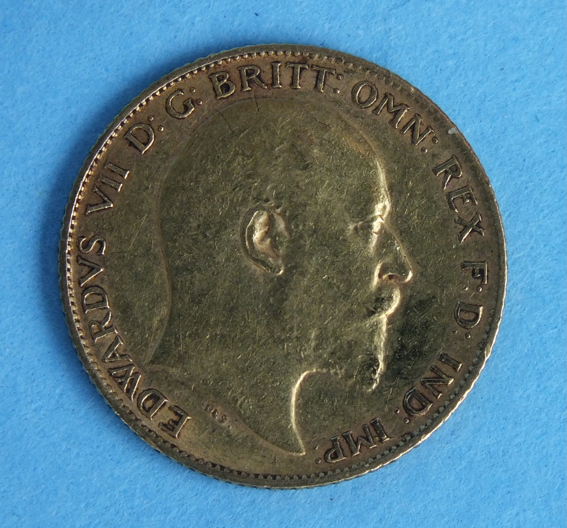 A 1903 Edward VII half-sovereign. - Image 2 of 2