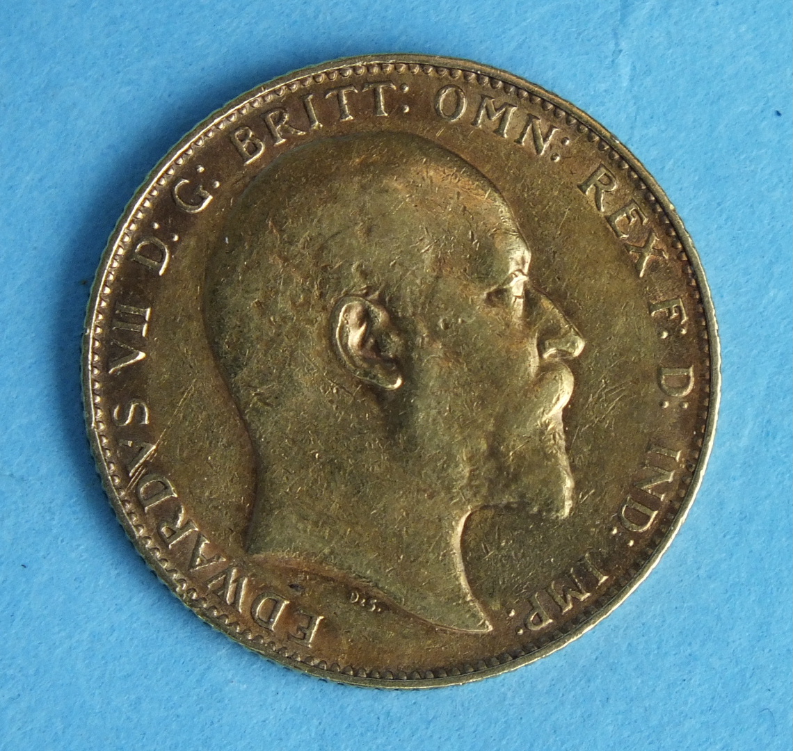A 1907 Edward VII sovereign. - Image 2 of 2