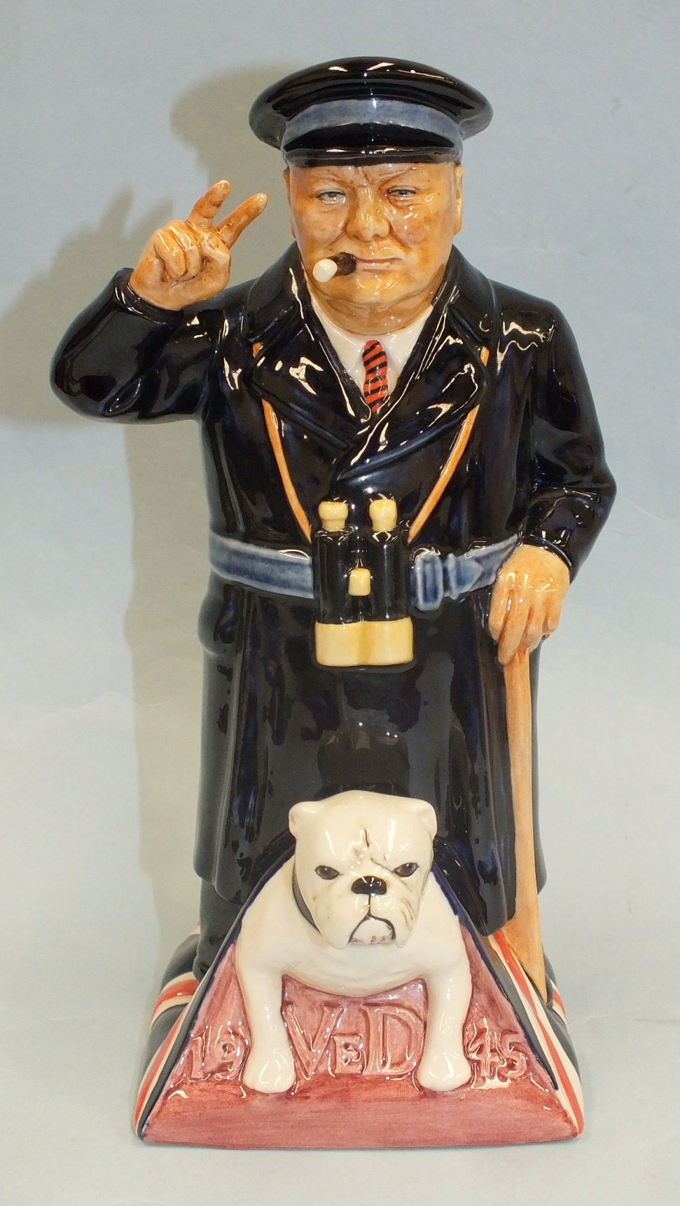 A Kevin Francis limited edition ceramic model 'Standing Churchill Toby', modelled by Douglas V