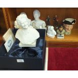 A Coalport limited edition bust-length figure group: Lady Diana Spencer and HRH Prince Charles,