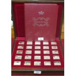 John Pinches Ltd, 'Elizabeth Our Queen', a set of twenty-five silver ingots, approximately