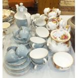 Twenty-seven pieces of Royal Albert 'Old Country Roses' teaware, thirty-five pieces of Royal Doulton