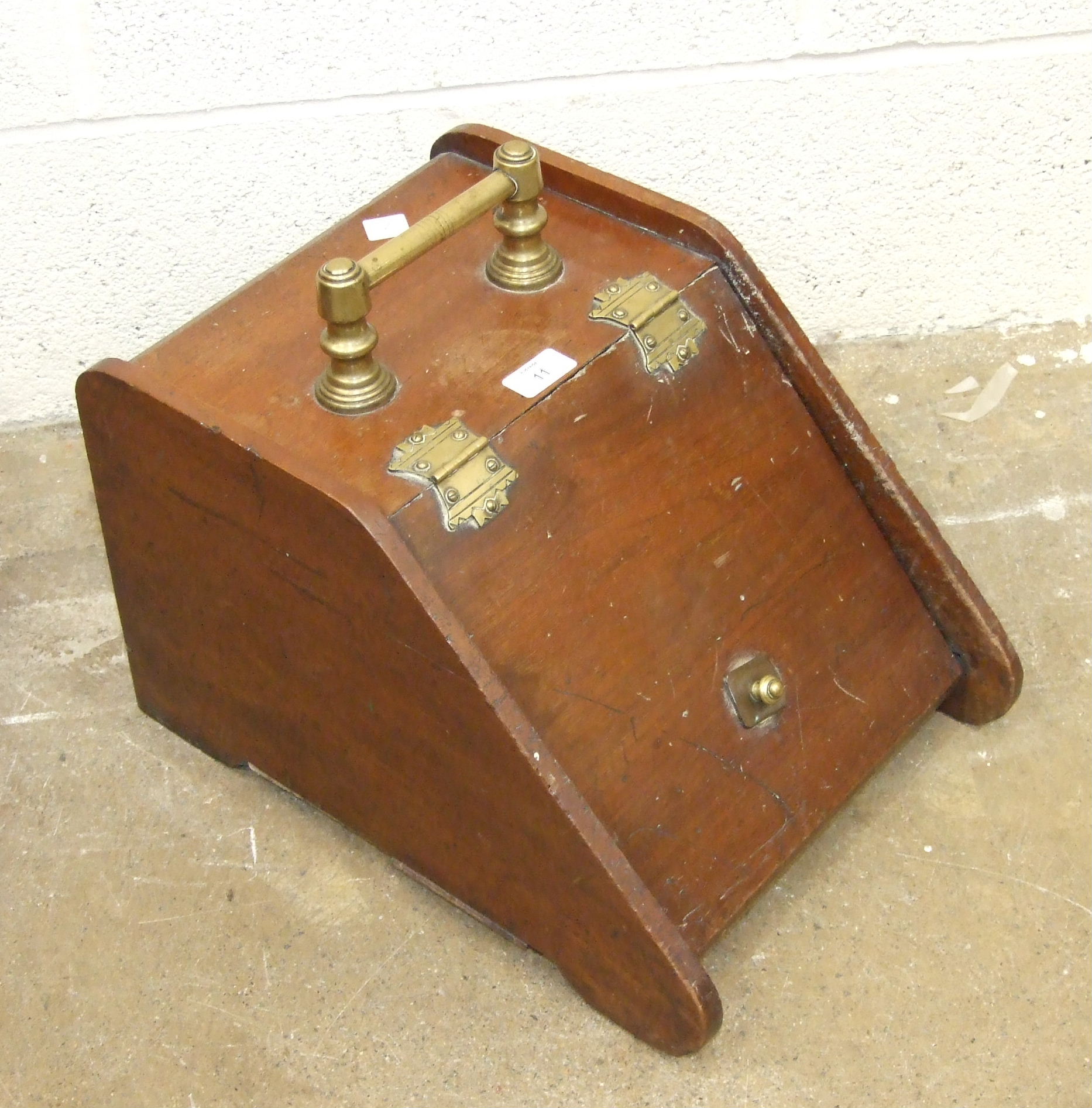 Two oak spinning chairs, one dated '1907', the other carved 'Jubilee 1897' and a walnut brass- - Image 2 of 2