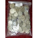 A collection of Great Britain pre-1947 silver coinage 1922-46, 30 Florins, 57 Shillings, 3 Half-