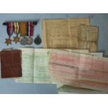 A WWII group of four medals awarded to T/10680700 Henry James Schulen: 1939-1945 Star, Italy Star,