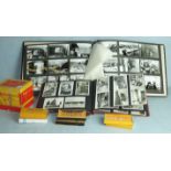 Two albums of photographs of Japan, c1950, mainly 6.7 x 10cm, including some military subjects, a