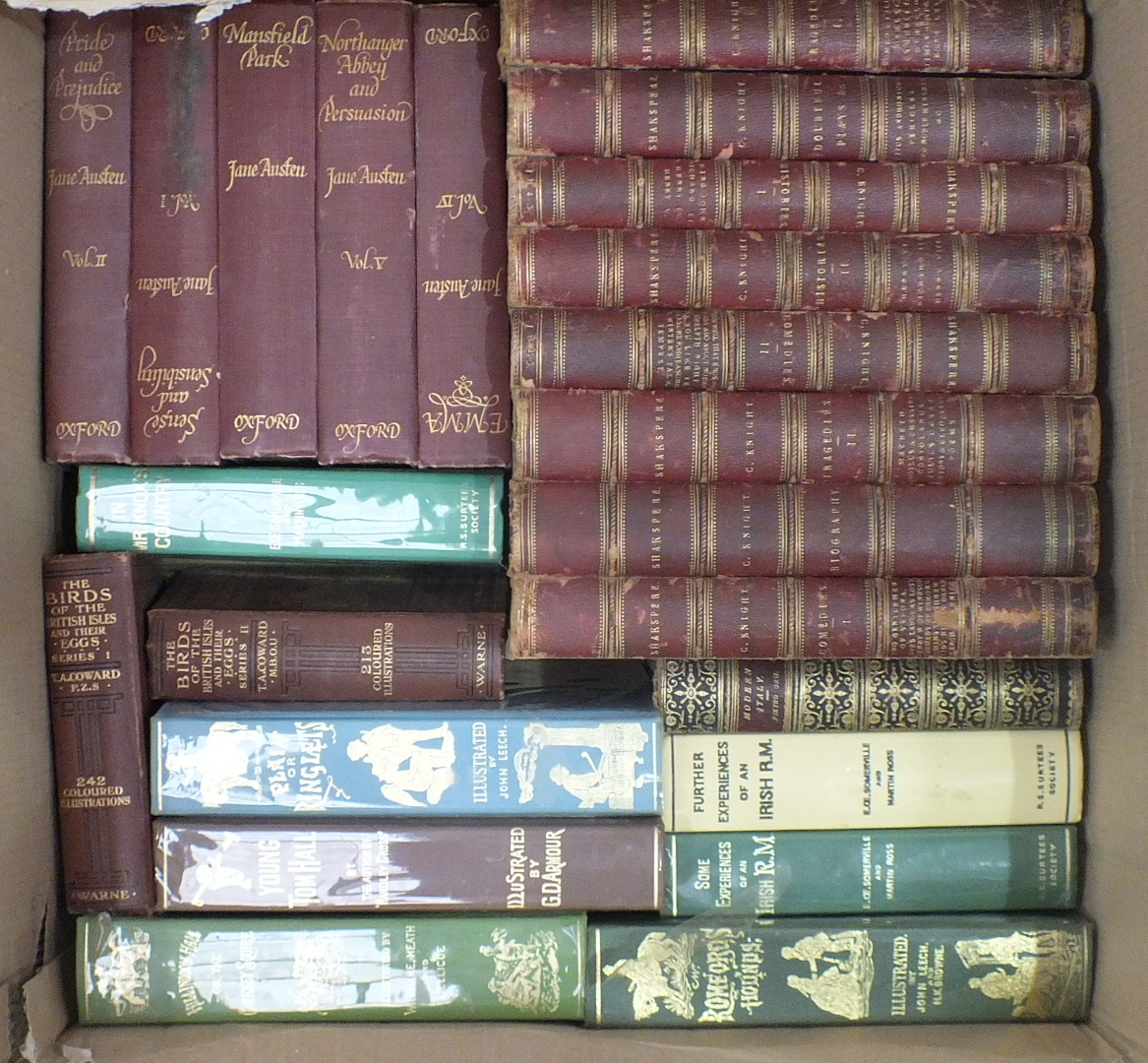 Shakespeare (William) Works, The Pictorial Edition ed by Charles Knight, 8 vols, illus, me, hf mor