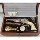 The Buffalo Bill Cody 1849 Replica Revolver issued by the Buffalo Bill Historical Centre, in box