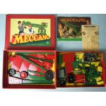 A 1950's boxed Meccano outfit no.6 in two-tier box with instructions and a boxed no.1 C/W motor.