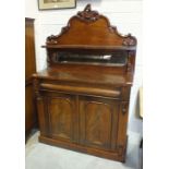 A late-19th century mahogany chiffonier, 106cm wide.